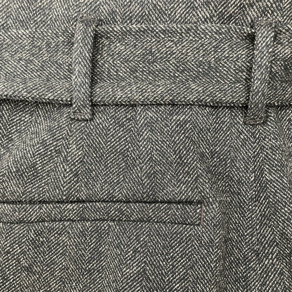 RW&CO. Dark Brown/Charcoal Herringbone Belted Women's Trousers - Picture 6 of 6